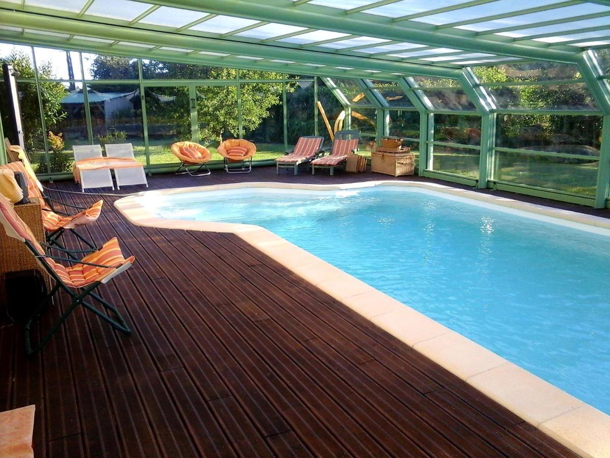 Chambre D'Hote Avec Piscine Couverte Coulaines Esterno foto